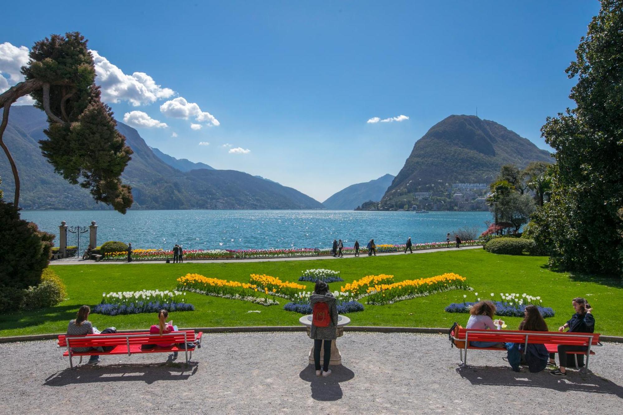 Apartamento Ca' Gina Panoramica Lugano Exterior foto